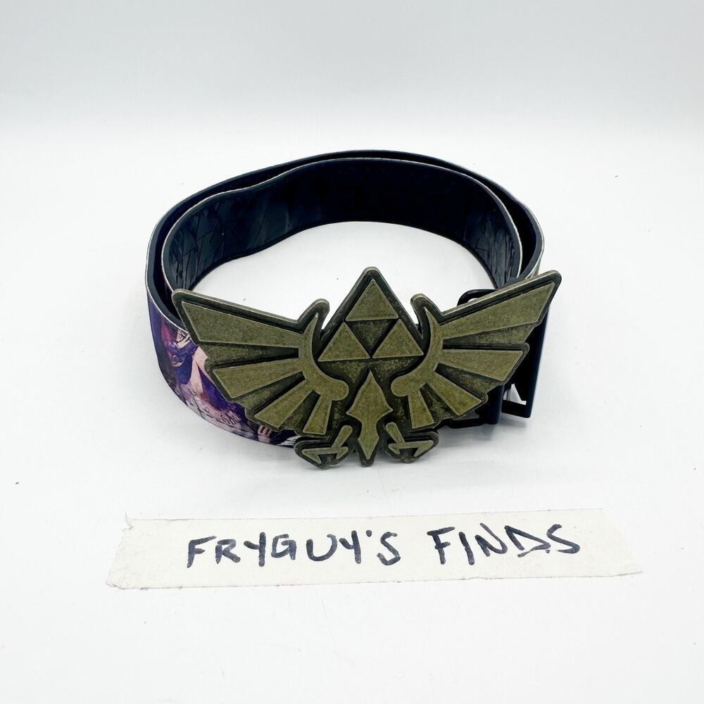 The Legend of Zelda Tri Force Nintendo Gamers Belt And Belt Buckle Size 38